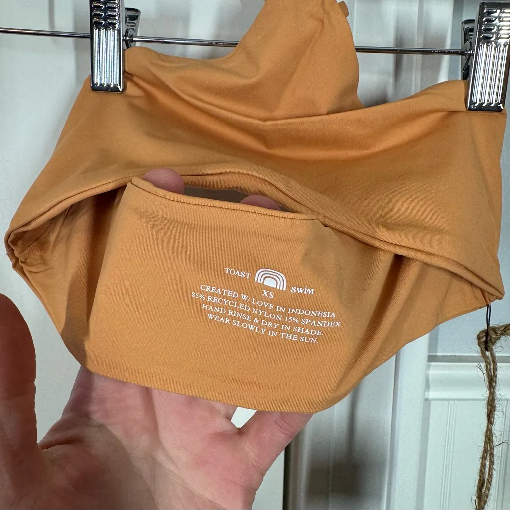 Free people x Toast Swim Signature Apex Top in Sandstone Size xs nwt - Image 3