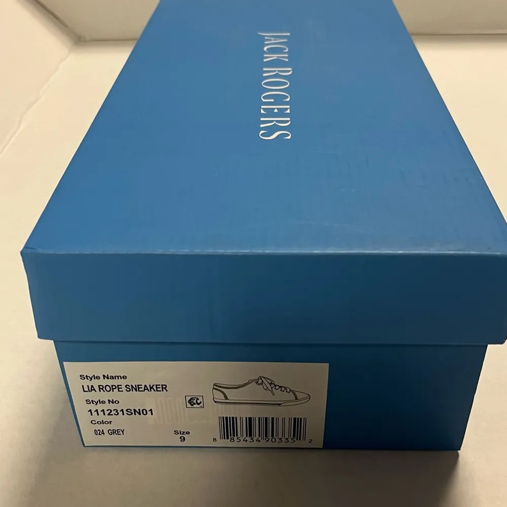 Jack Rogers Sneakers Lia Rope Sneaker in Grey Jersey Sz 9 NEW IN BOX NIB - Image 10