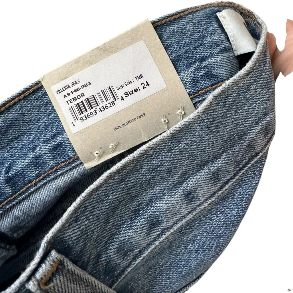 Agolde Valeria High Rise Loose Baggy Jeans Temor Wash 24‎ - Image 11