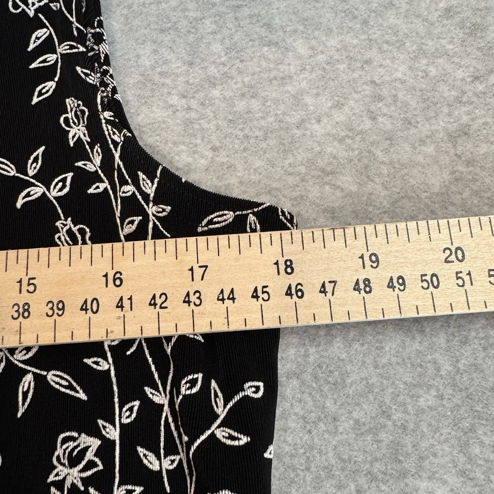 Vintage Y2K Ronnie Nicole Maxi Dress 12P Black White Dark Romantic Whimsigoth - Image 7