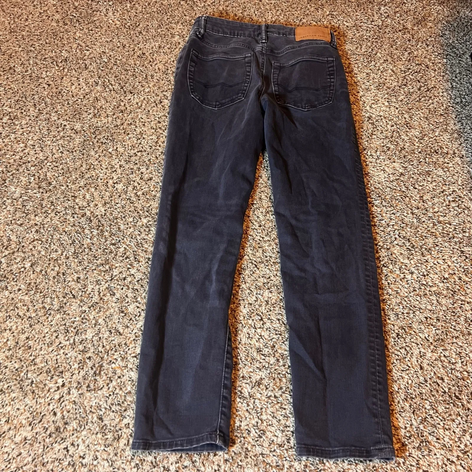 American Eagle N(ext) Level Flex Jeans Black Wash Denim Size 26x28 Blue - Image 7