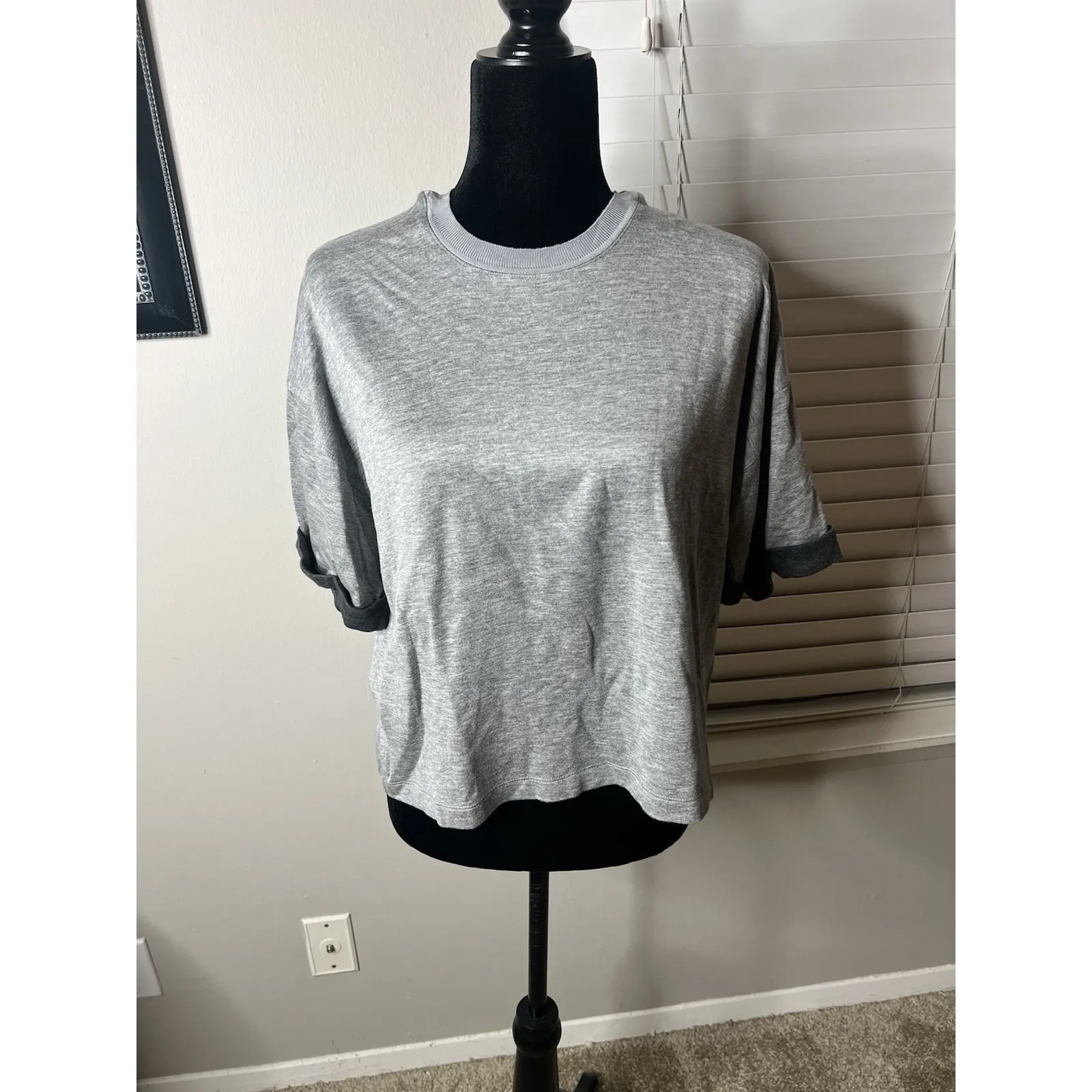 Rag & Bone Gray Cashmere Blend Women's‎ Size Large Tee - Image 11