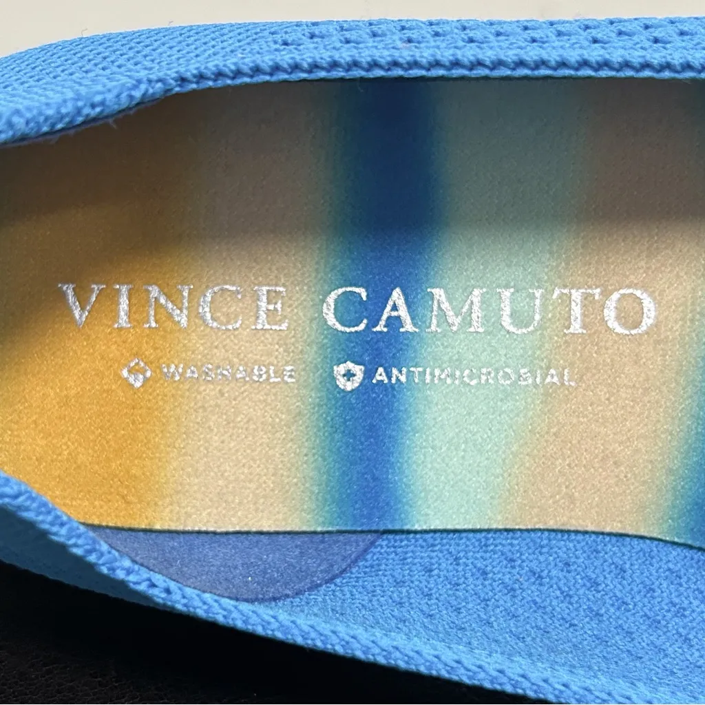 Vince Camuto Sport Blue Cabreli Slip On Textured Fabric Washable Shoes 9 Wide 9W - Image 10