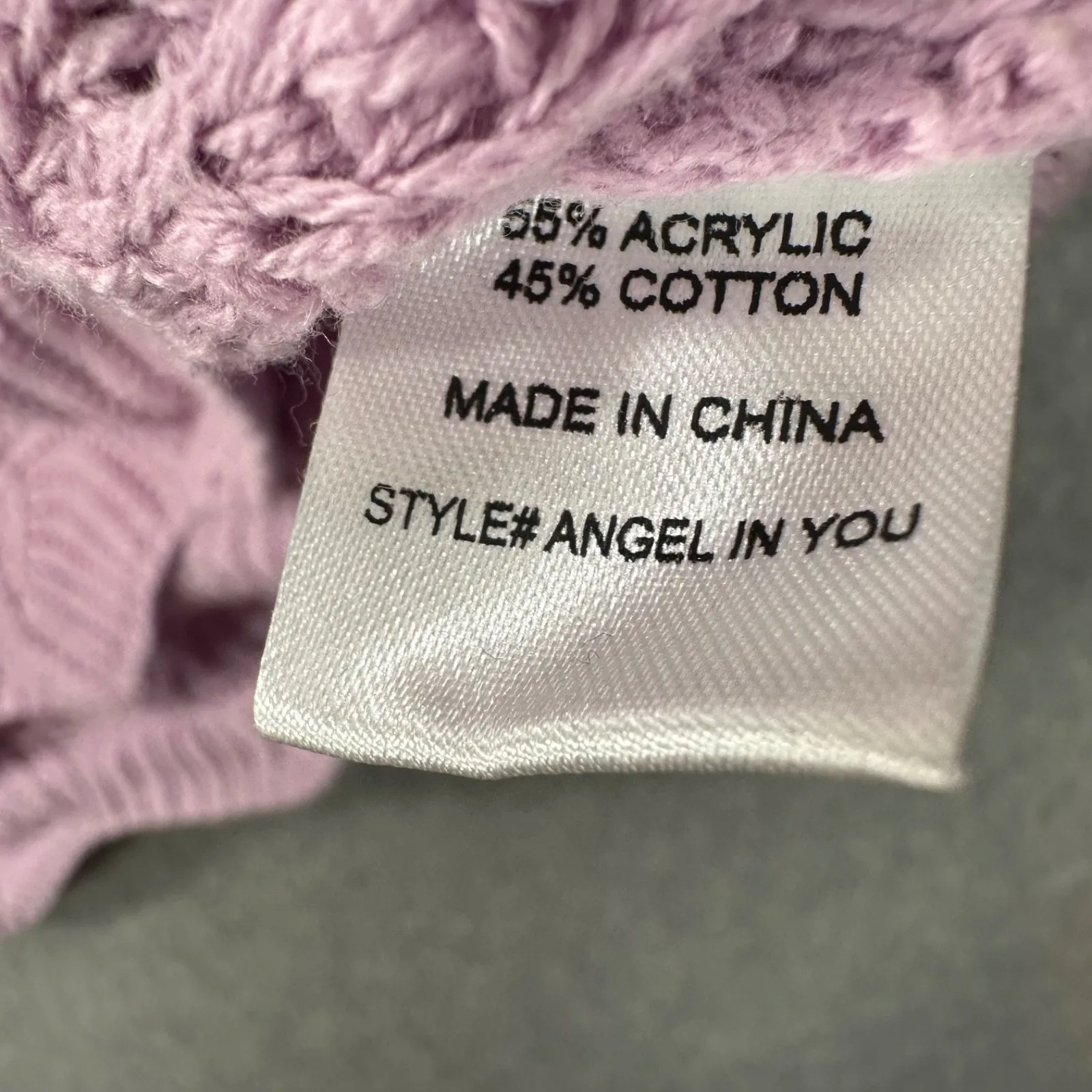 Chicsoul Scallop Edge Colorblock Open Knit Sweater Women's 1X Wide Neck Slouchy Blue - Image 7