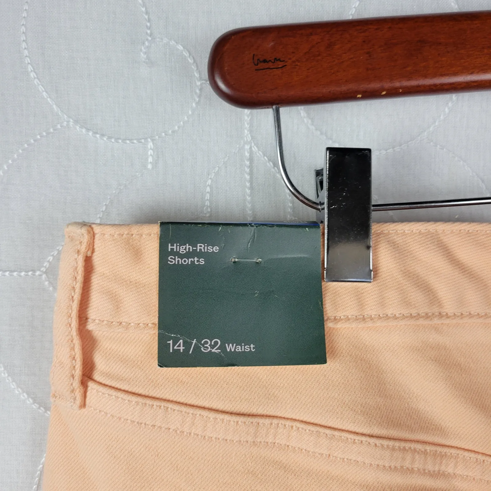 Wild‎ Fable Womens Short Size 14 Peach Pink High-Rise Rolled Cuff Jean Short NEW - Image 7