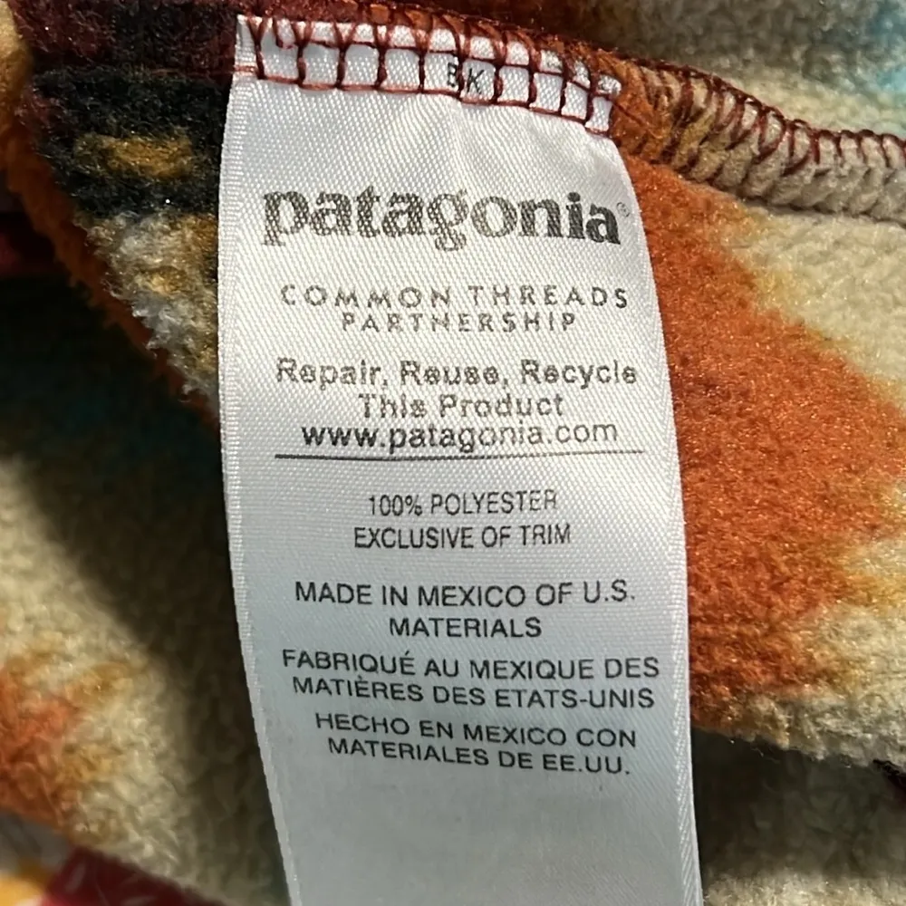 Patagonia XS Synchilla Snap T Fleece Pullover Timber Twist Aztec Southwest loved - Image 9