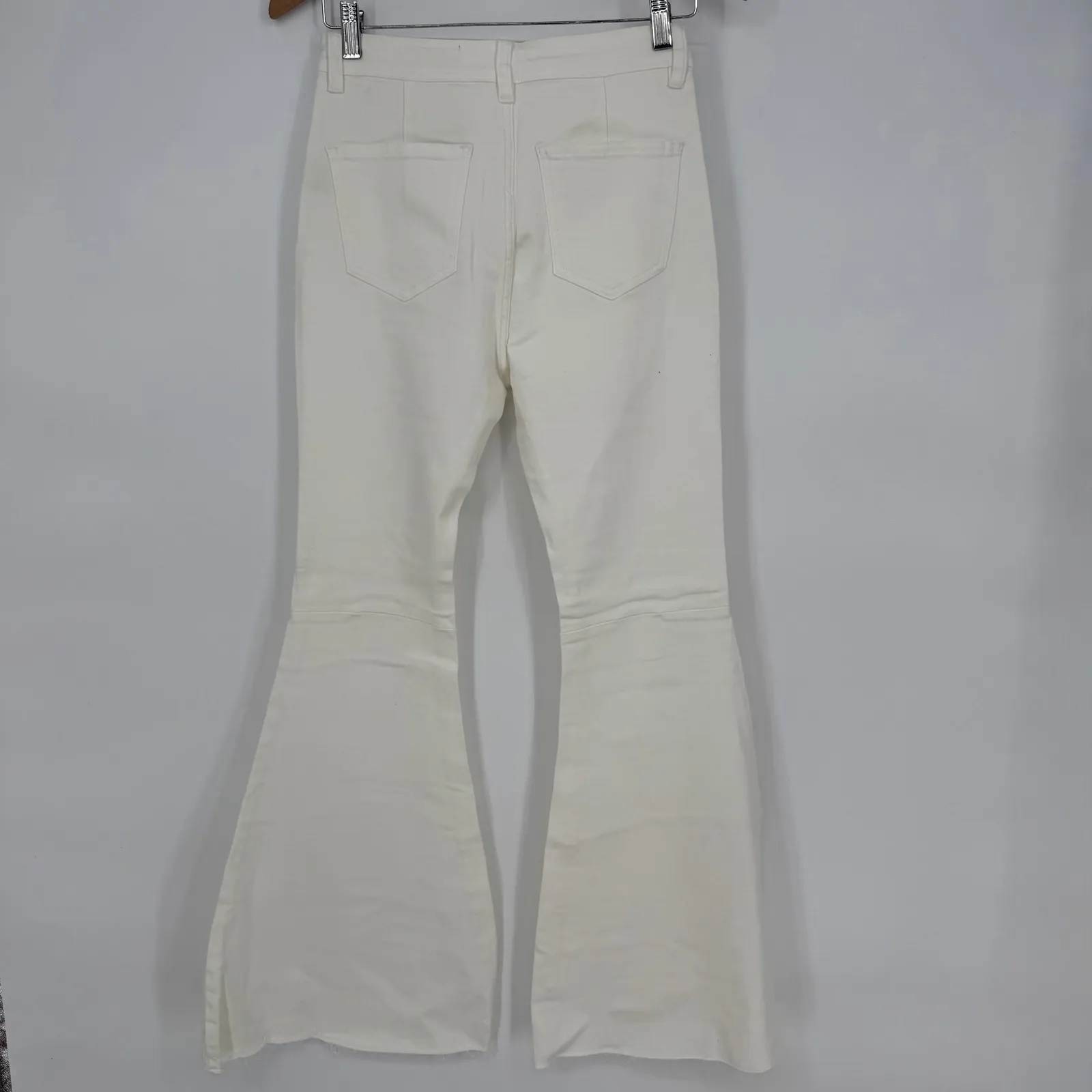 Wish List Jeans White Flare Leg High Waist Denim Pants‎ Size M - Image 10