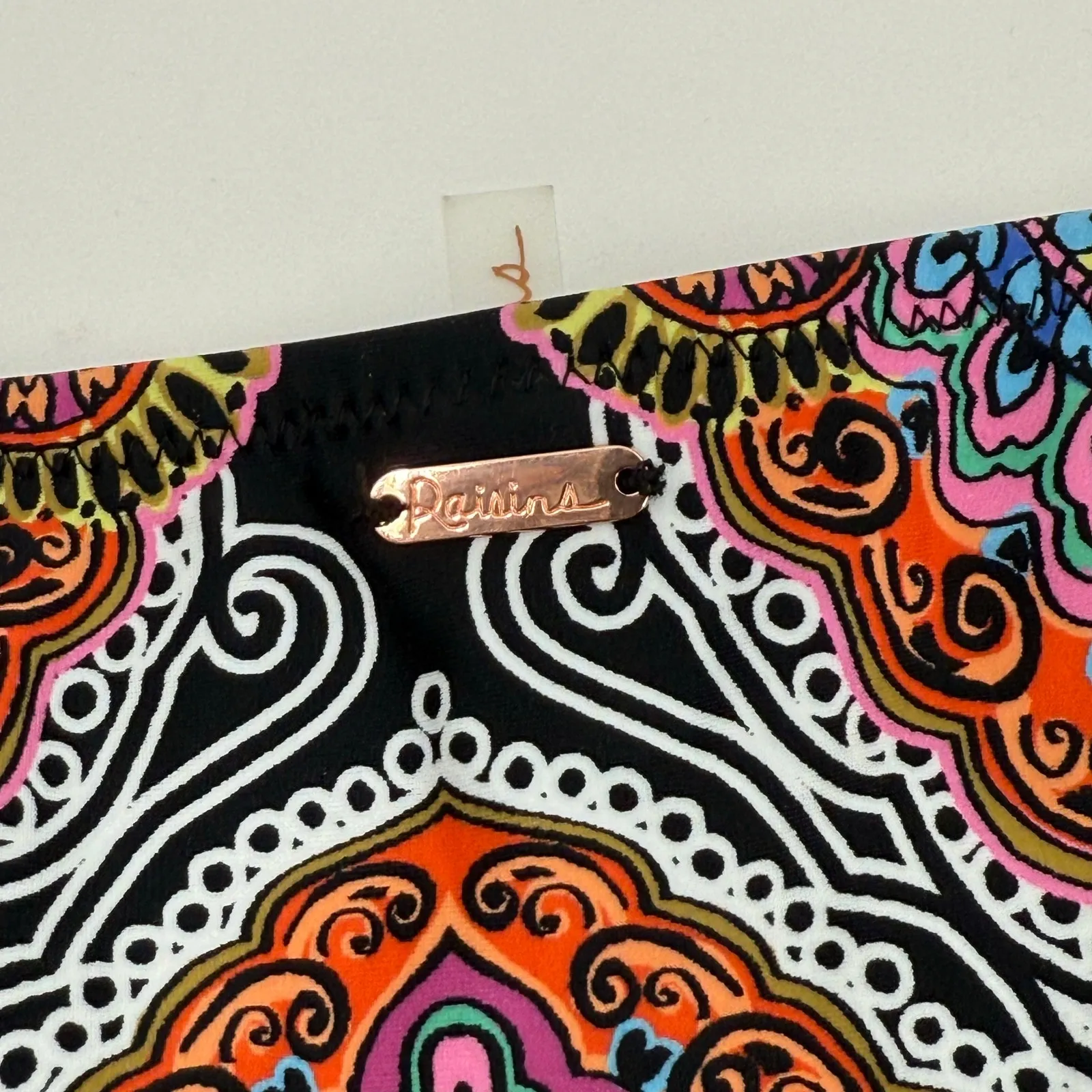 RAISINS Bikini Bottom SZ Small NWT Baja Surf Sweet Tie Side Brief Swim Black Ash - Image 12