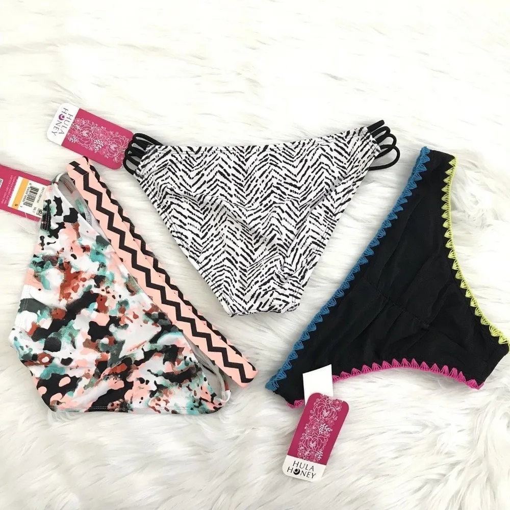 Hula Honey Bikini Bottom 3 Wholesale  Small (Set M) - Image 2