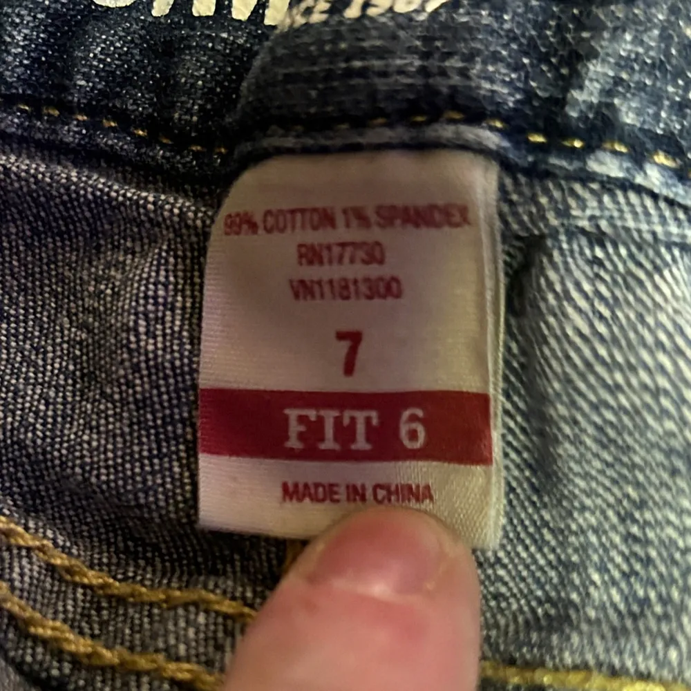 Mossimo Denim Bermuda Shorts Low Rise Juniors 7 Fits Womens 6 Blue Jean Y2K Vtg - Image 5