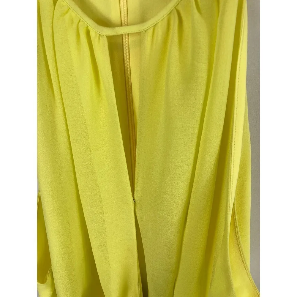 VINCE CAMUTO   Tie Front Rumple Chiffon Halter Top Size Large - Image 4