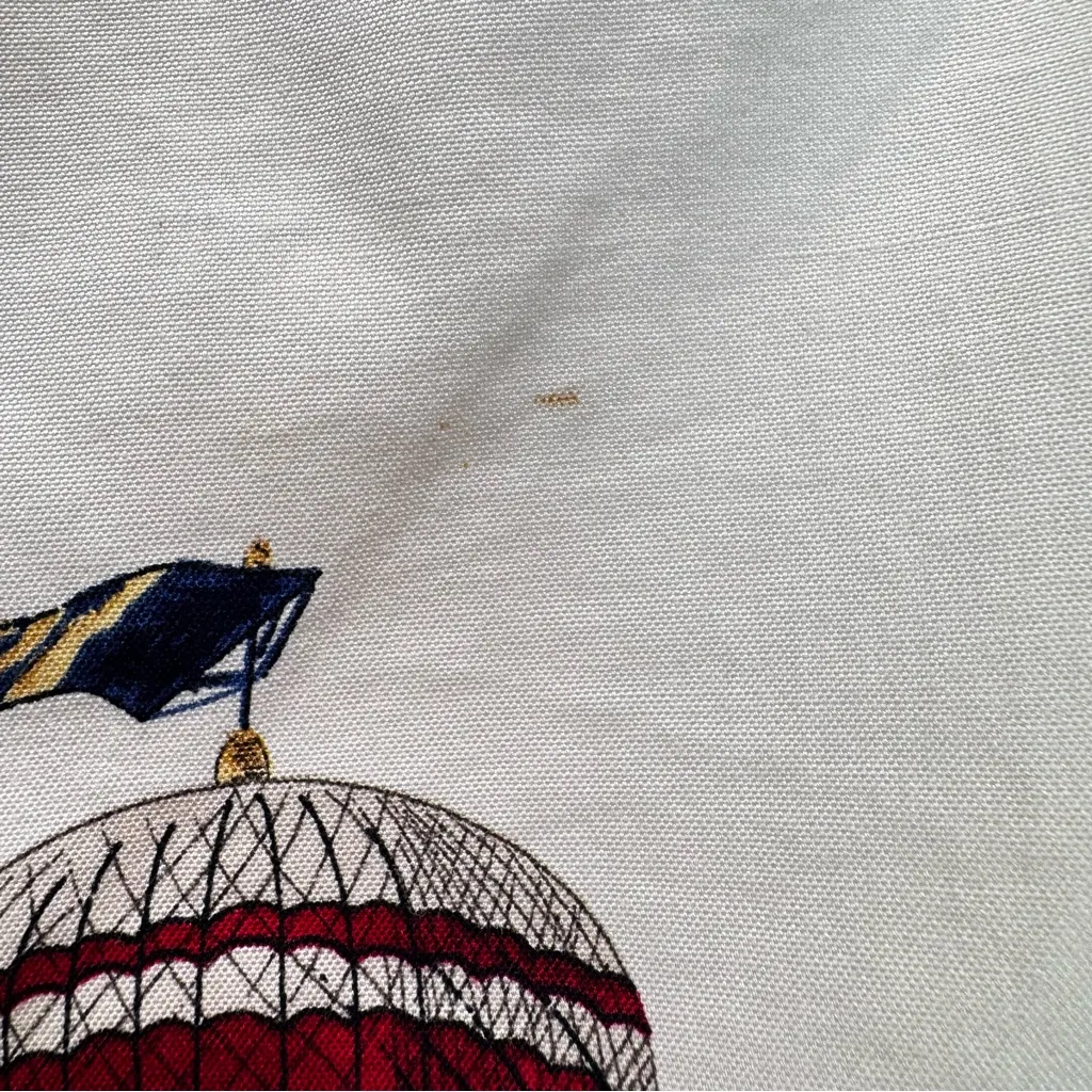 Talbots Petites Cream Hot Air Ballon Straight Mini Skirt Novelty Made in USA 12P - Image 10