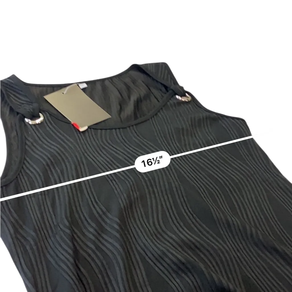 ETCYY NEW Womens Sleeveless Summer swim cover up Dress with U Neck & Pockets Black - Image 8