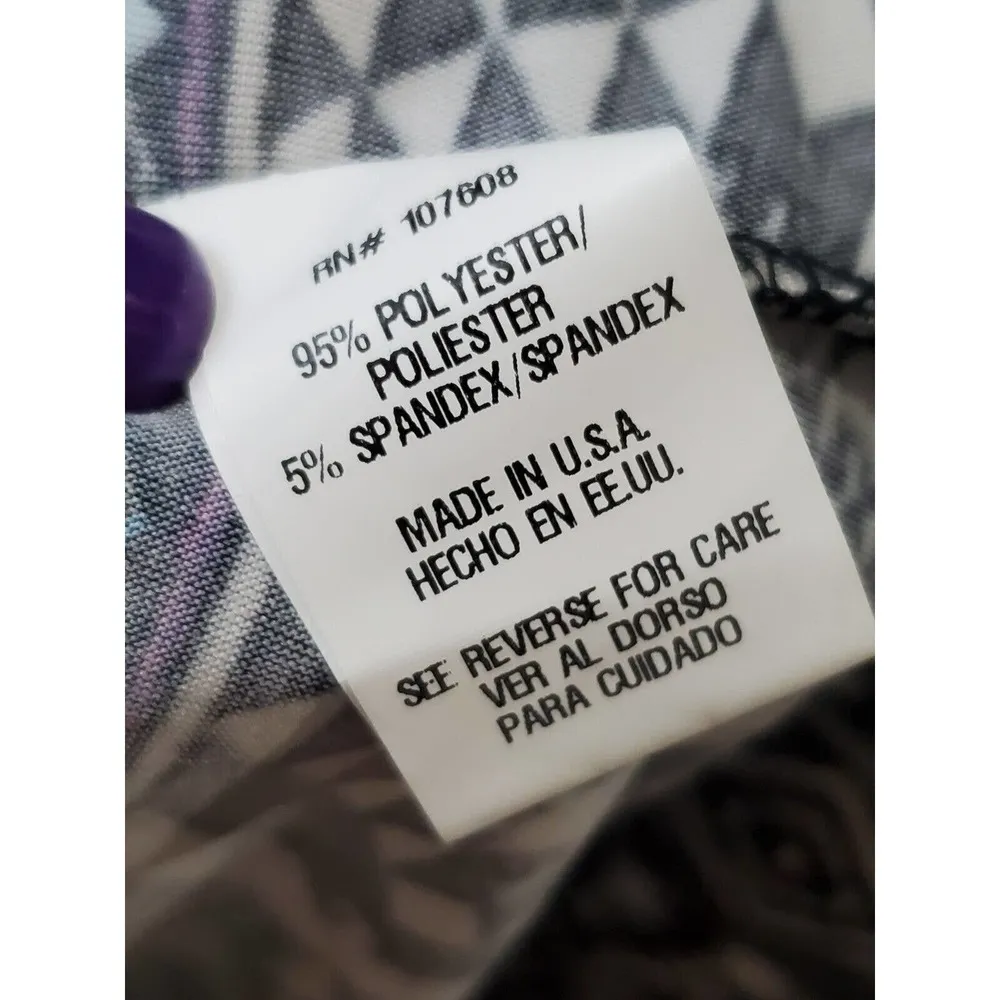 Karin Stevens Women's Black & White Scoop Neck Sleeveless Long Maxi Dress Medium - Image 7