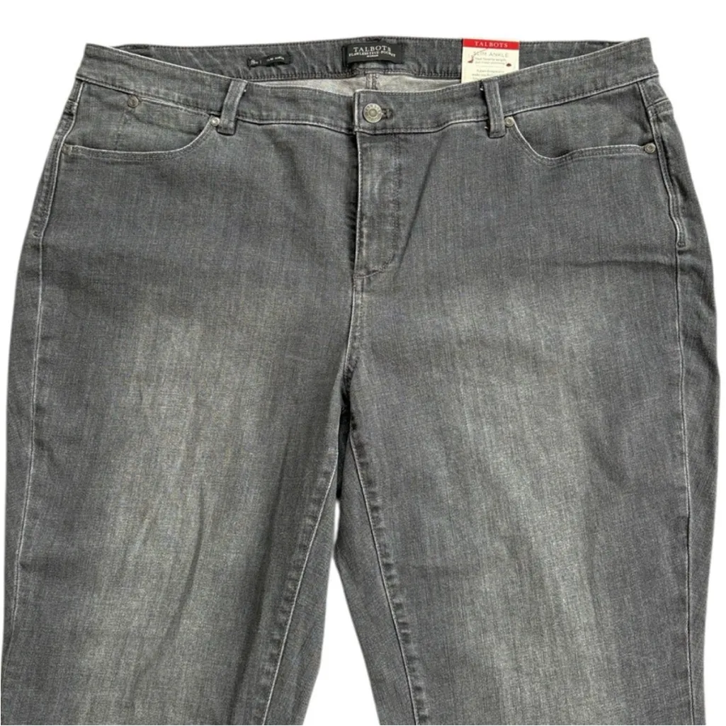 NWT Talbots Flawless Slim Ankle Jeans
Grey Size 18W - Image 2