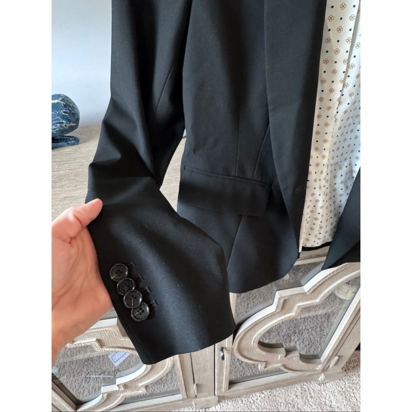 Ann Taylor Black Blazer Size 4 - Image 3