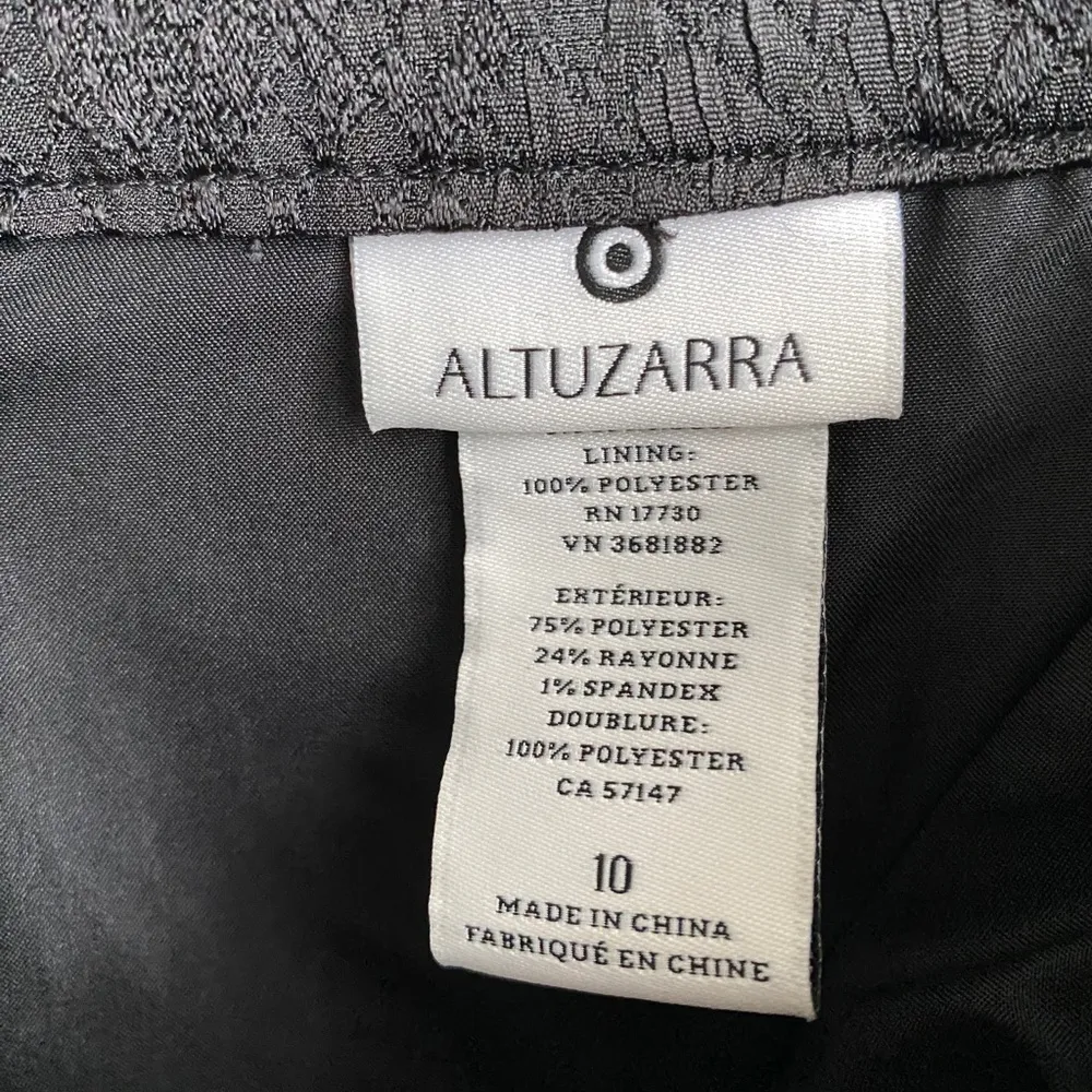 Altuzarra Target Pencil Skirt with Slit Size 10 Black Snakeskin - Image 6