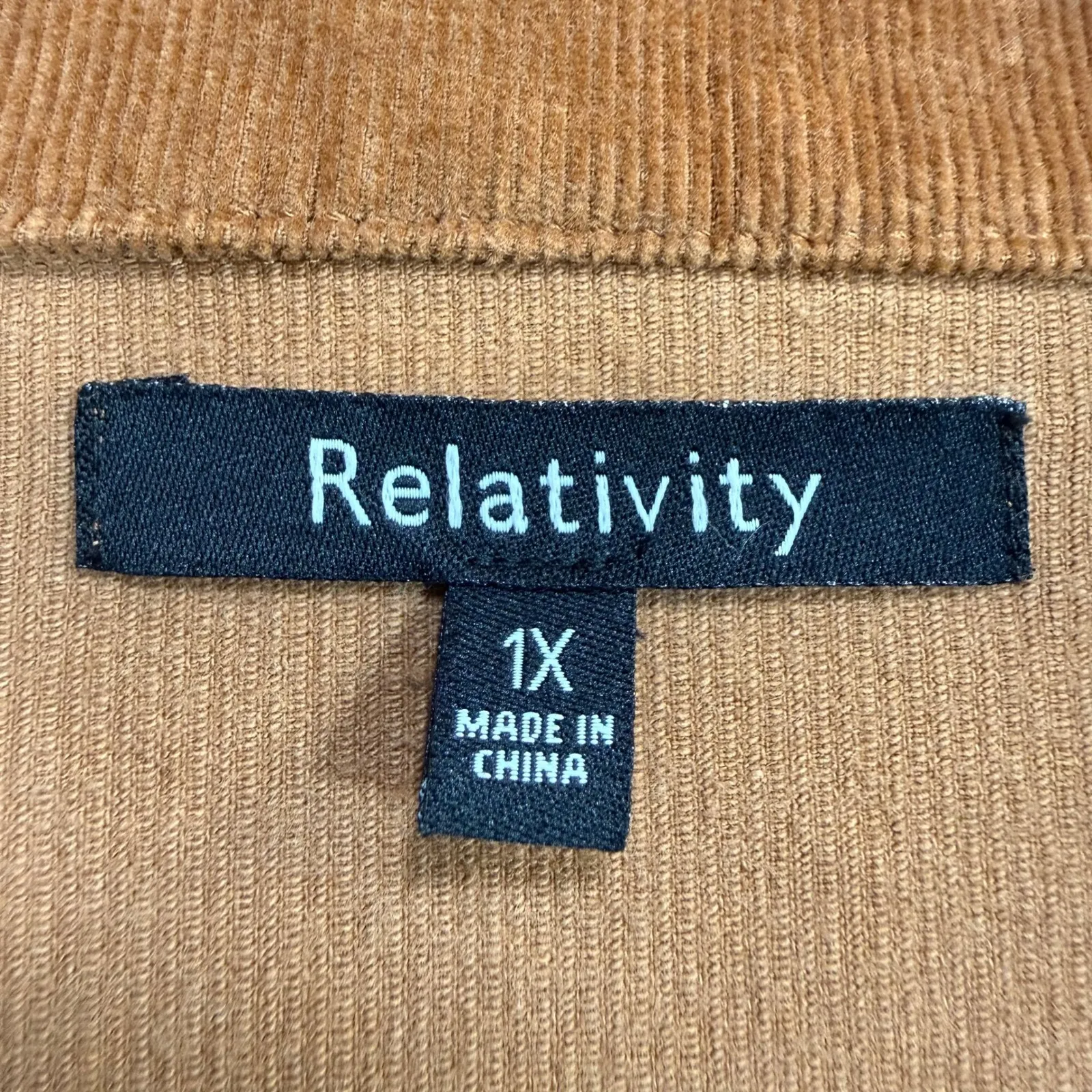 Relativity 1X Corduroy Jacket Brown Fall Western Academia Preppy Posh Rustic 90s - Image 4