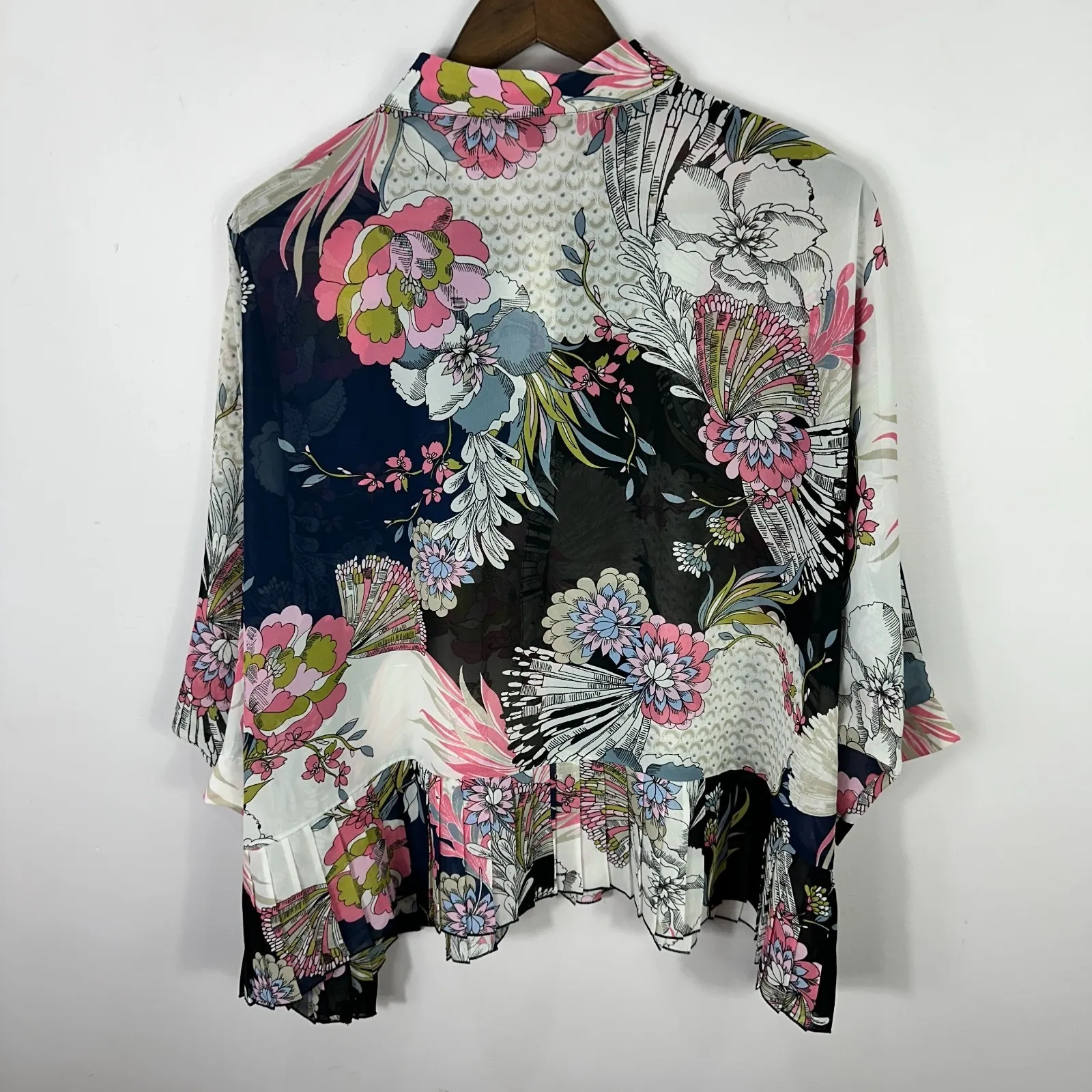 Melissa Paige Blouse Womens L Floral Button Top Y2K Boho Cottagecore Vintage - Image 5