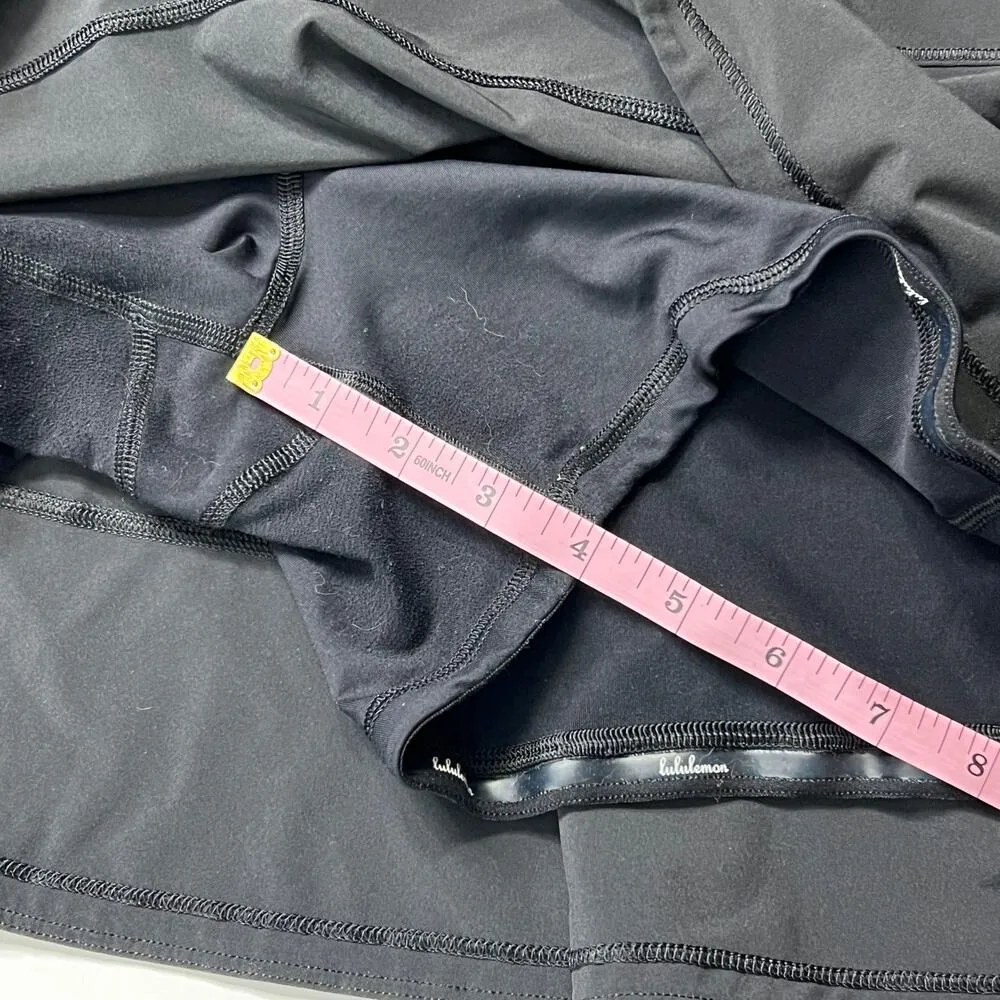 Lululemon Pace Rival Mid-Rise Black Athletic Skirt Size 14 - Image 9