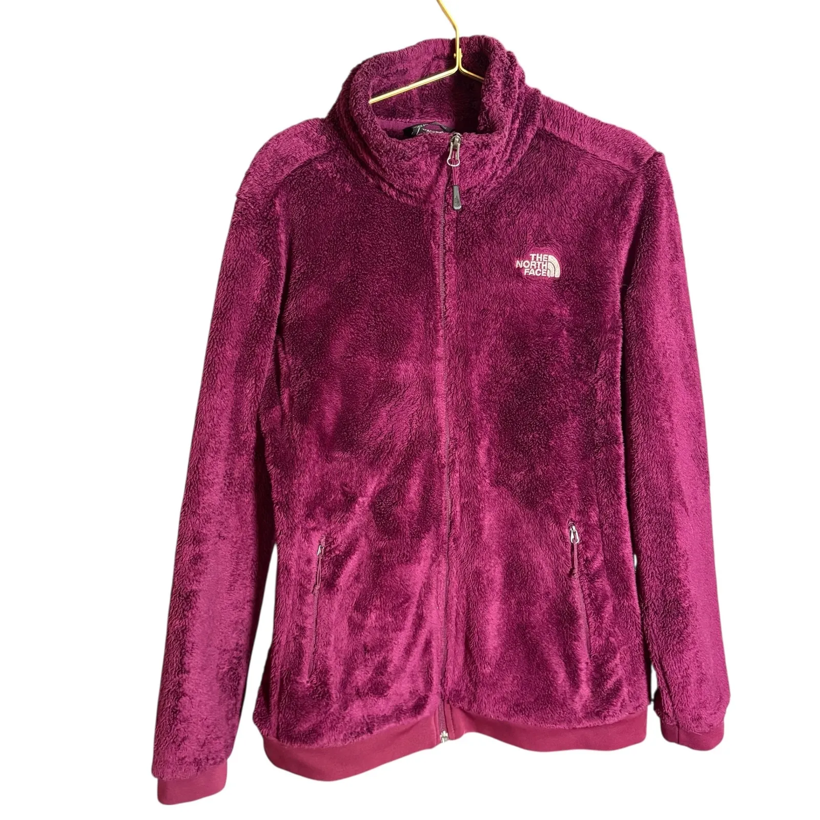 The North Face Osito Fleece Jacket Fuchsia Pink/Purple Womens Large Zip Cozy - Image 3