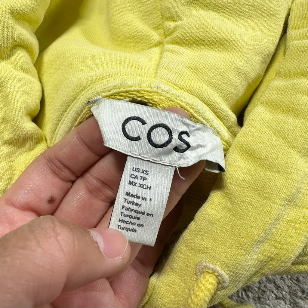 COS Women’s Sweatshirt Hoodie Pullover Longsleeve in Yellow XS - Image 10