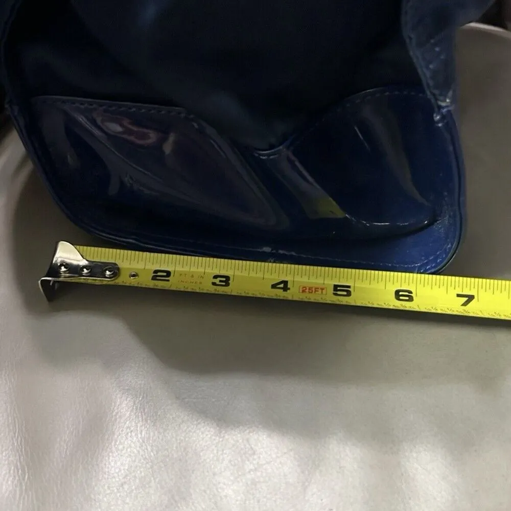 Tory Burch Large Navy Blue Ella Tote Bag nylon patent - Image 7