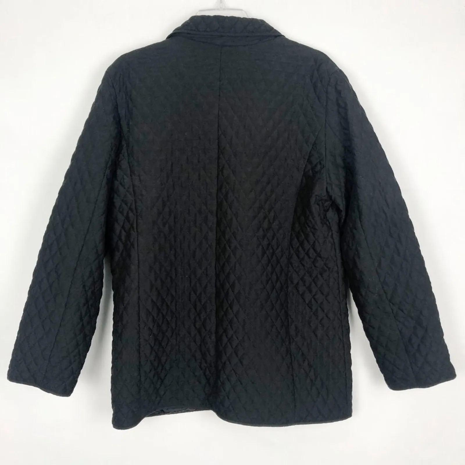 Marvin Richards Vintage Quilted Black Jacket Size Large - Image 6