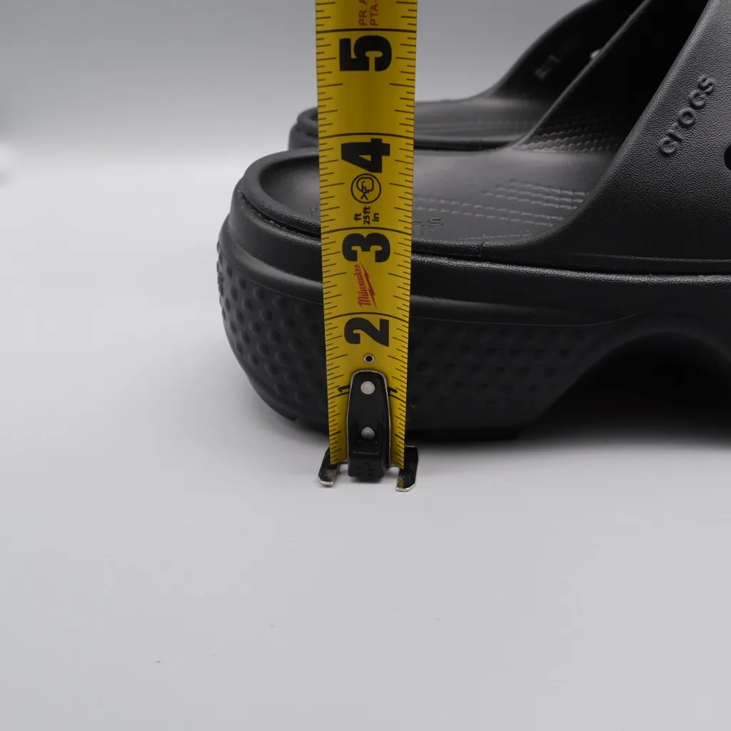 Crocs Stomp Slides M 9 W 11 - 2” Clog‎ Black New Without Box - Image 12