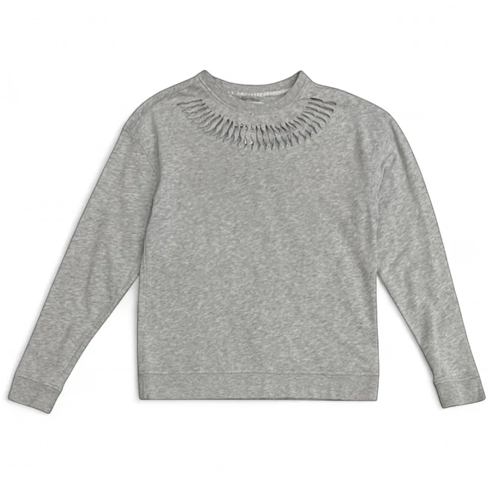 Victoria’s Secret Sport Heather Grey Twist Crewneck Sweatshirt Size XS - Image 4