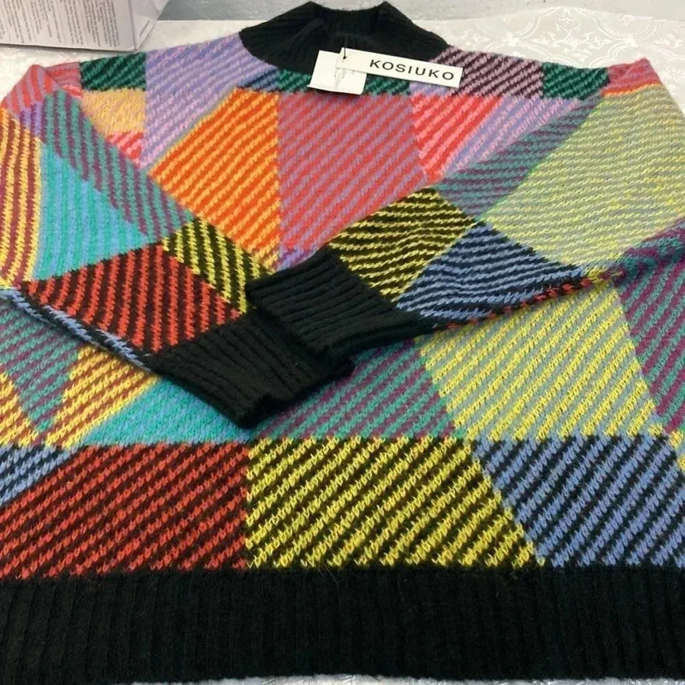 Kosiuko women pullover sweater size M Yellow Size M - Image 16