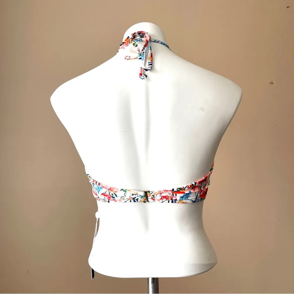 LUCKY BRAND | Floral Halter Neck Swim Top Sz M - Image 4