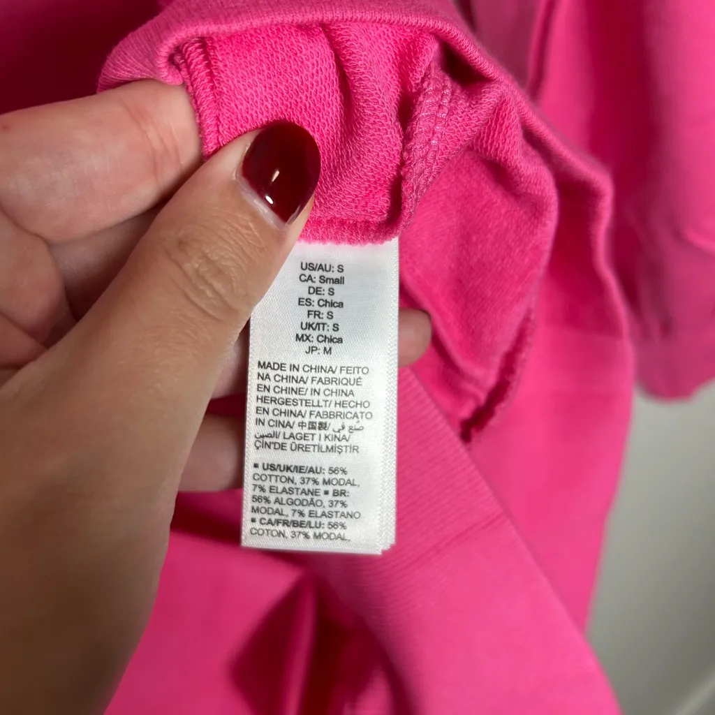 Pink Puff Sleeve Sweatshirt - Image 3