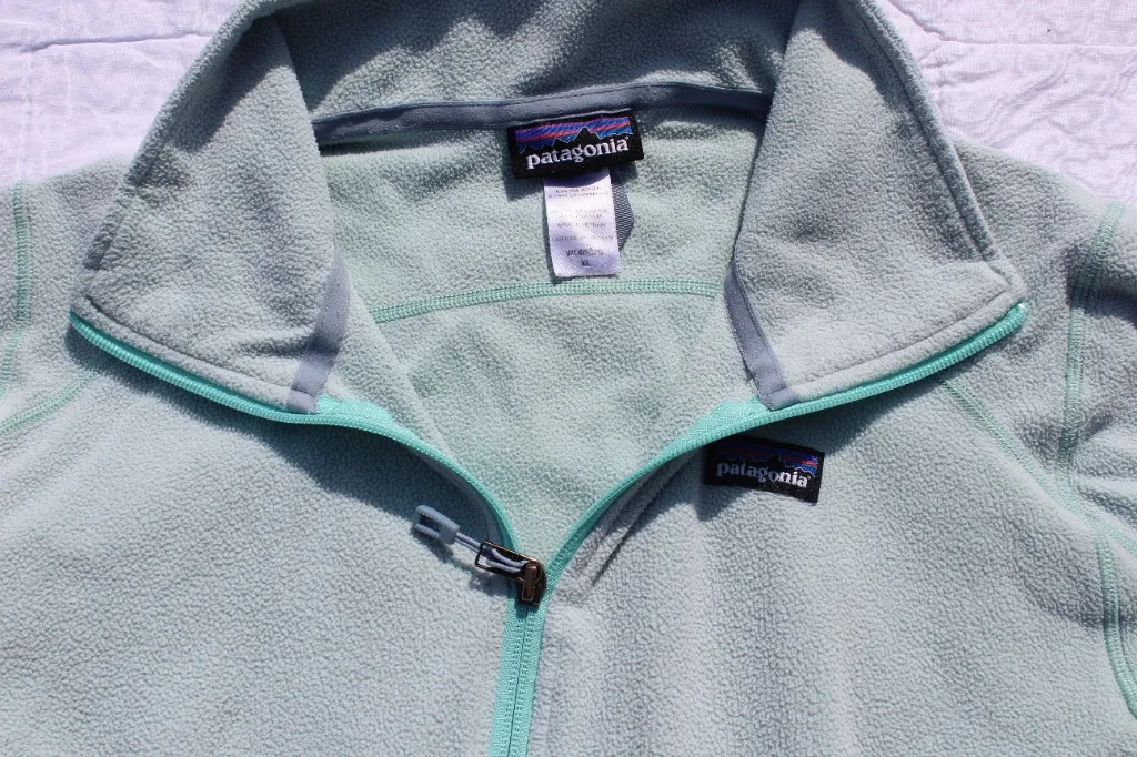 Patagonia Zip-Up Sweatshirt Light Blue XL Women’s  - Image 3