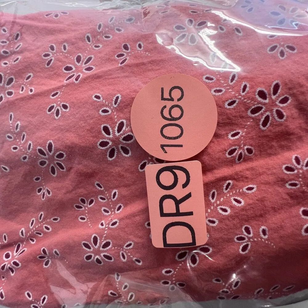 Woman Within Plus orange peach Floral 3/4 Bodice Blouse Tunic Shirt Top 1X. - Image 9