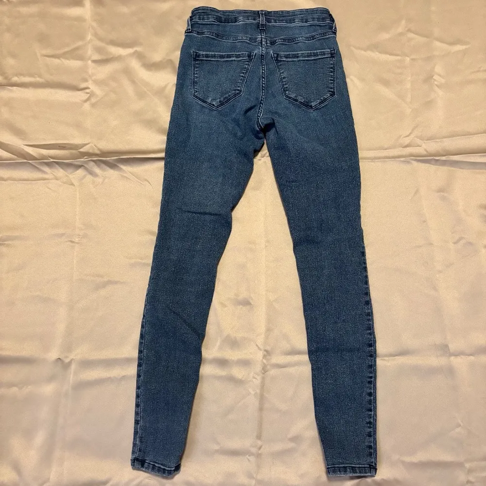 Old Navy Rockstar Super Skinny High Rise Denim Jeans Dark Wash Blue Womens 0 - Image 2