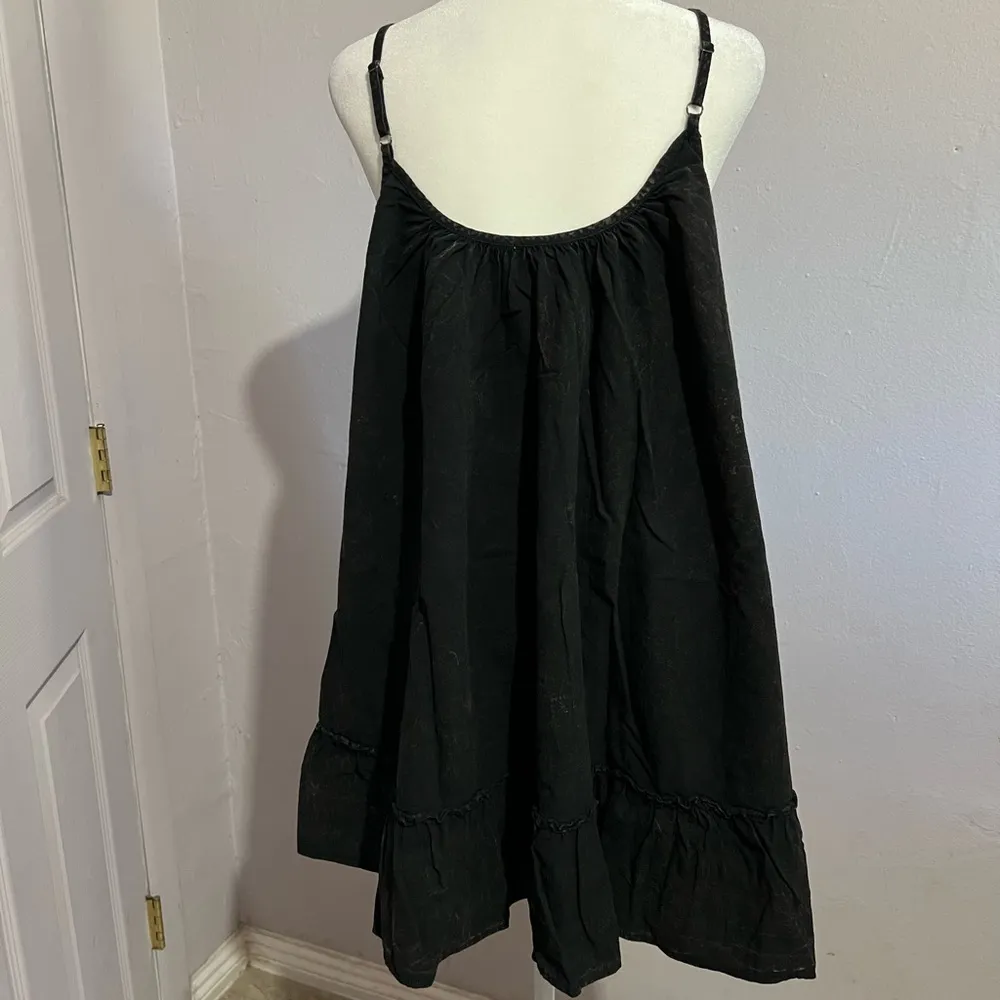 Lacausa Reina Mini Black Tiered sleeveless Dress - Image 7