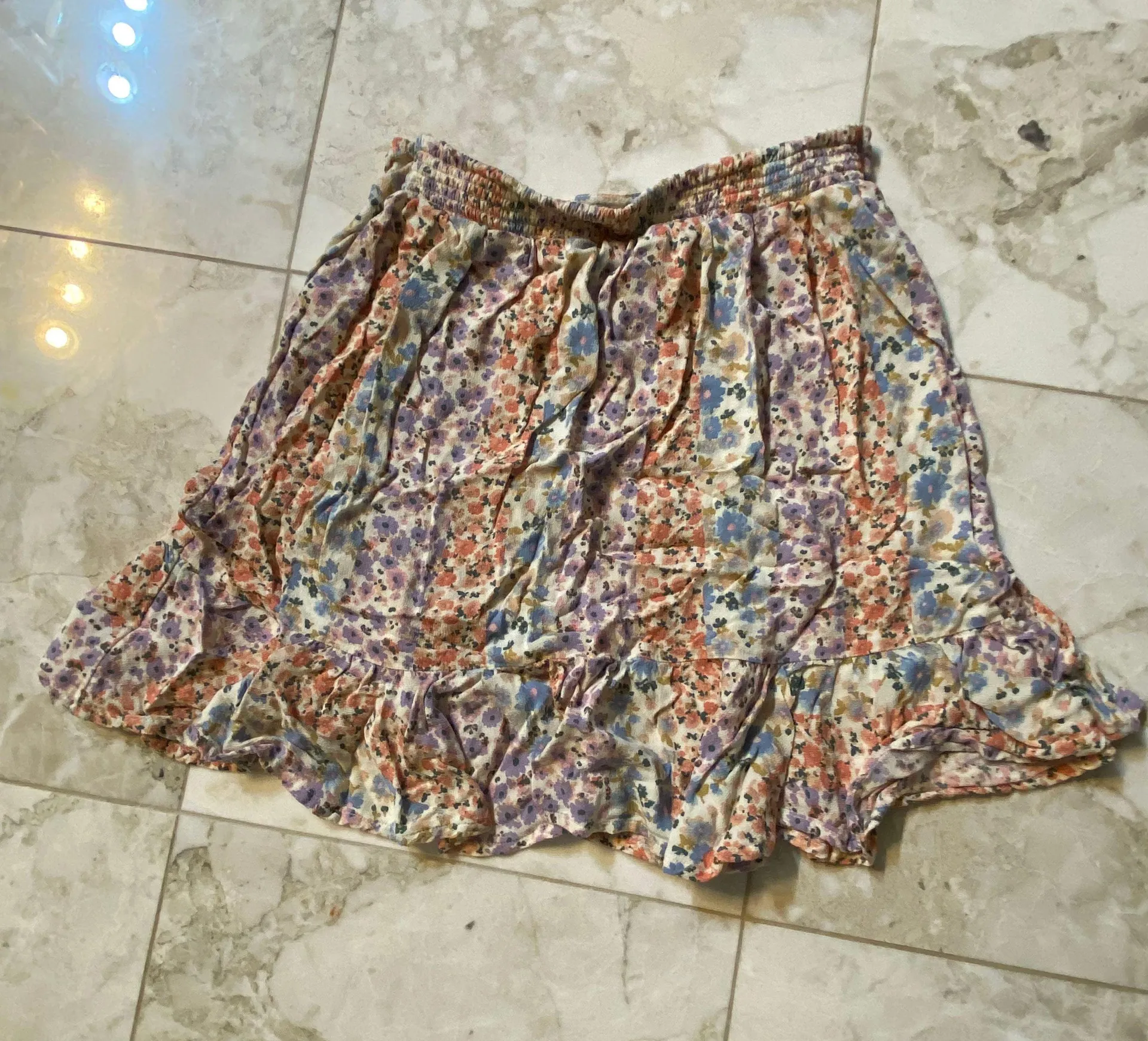 Pink Drawstring Mini Skirt - Image 3