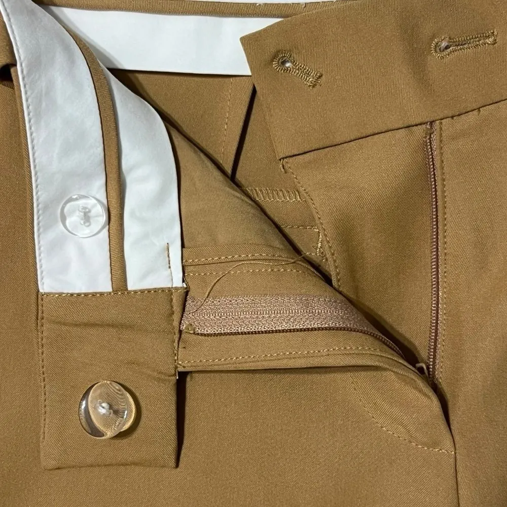 House of CB Cameron Trouser Pant SMALL Caramel Relaxed Wide Leg Career Capsule - Image 2