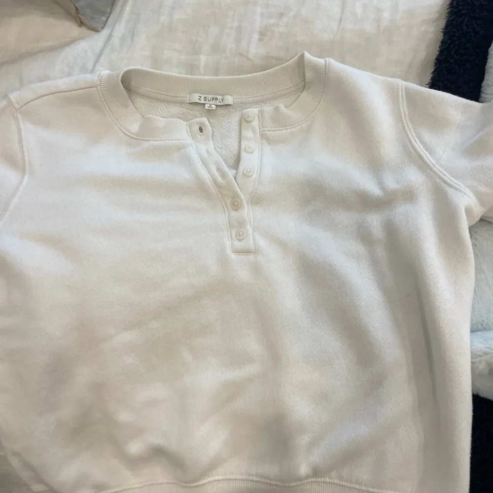 Z Supply WHITE CROPPED CREWNECK - Image 5