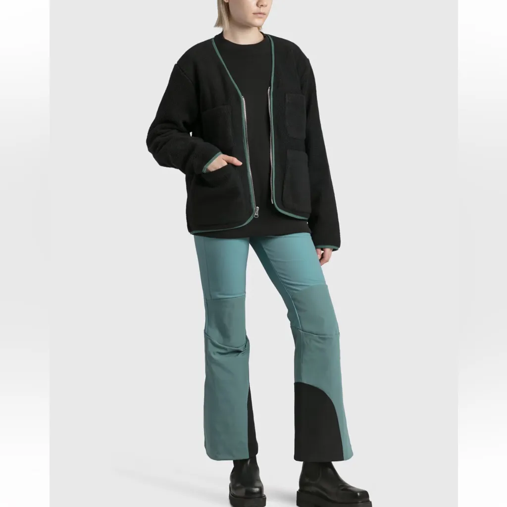 Stussy Black Polar Fleece Cardigan - Image 5