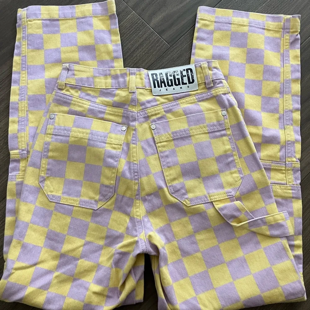 The Ragged Priest Ragged Checkered Cargo Jeans - Image 3