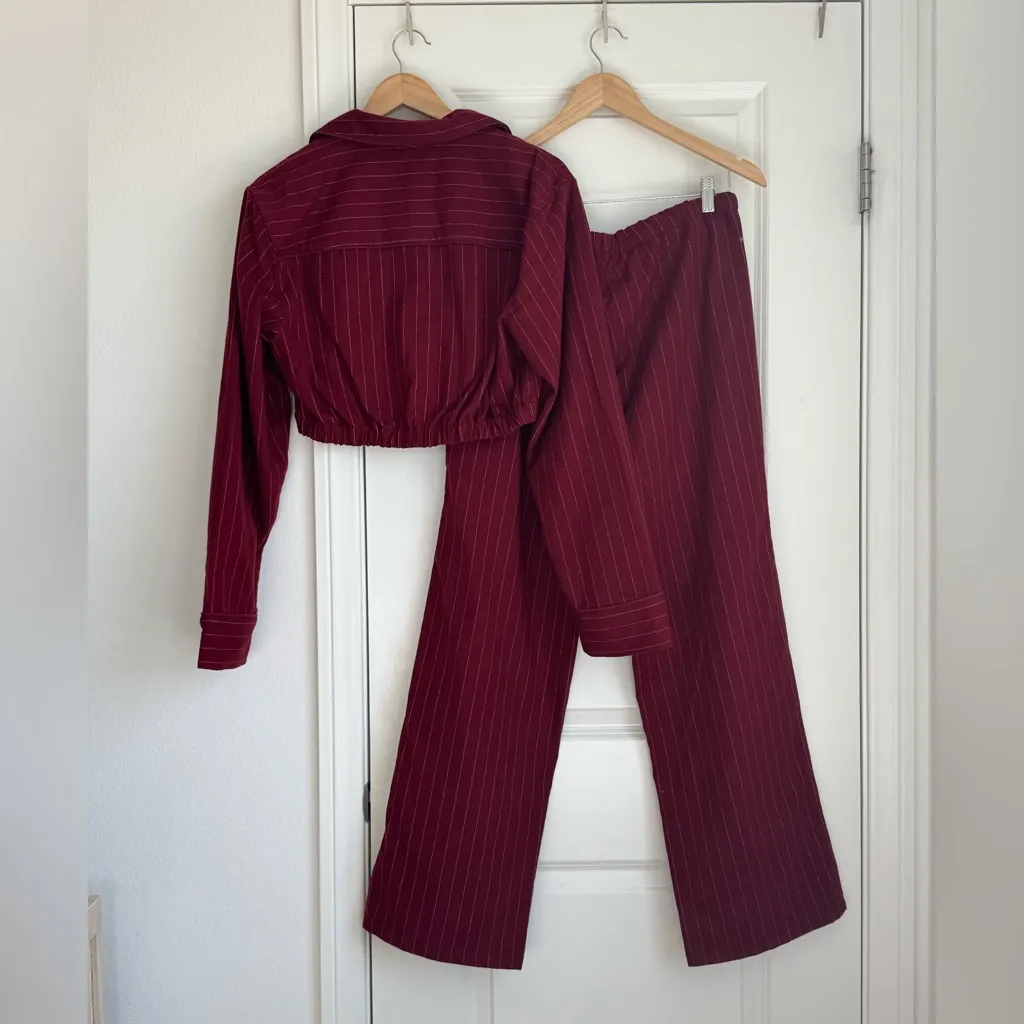 NWOT Skims Heavy Flannel Cropped
Sleep Set SMALL - Image 3