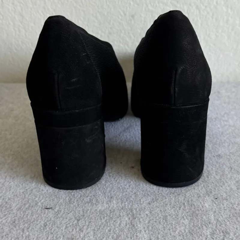 Eileen Fisher Signy Knit Block-Heel Pumps in Black Size 10 - Image 7