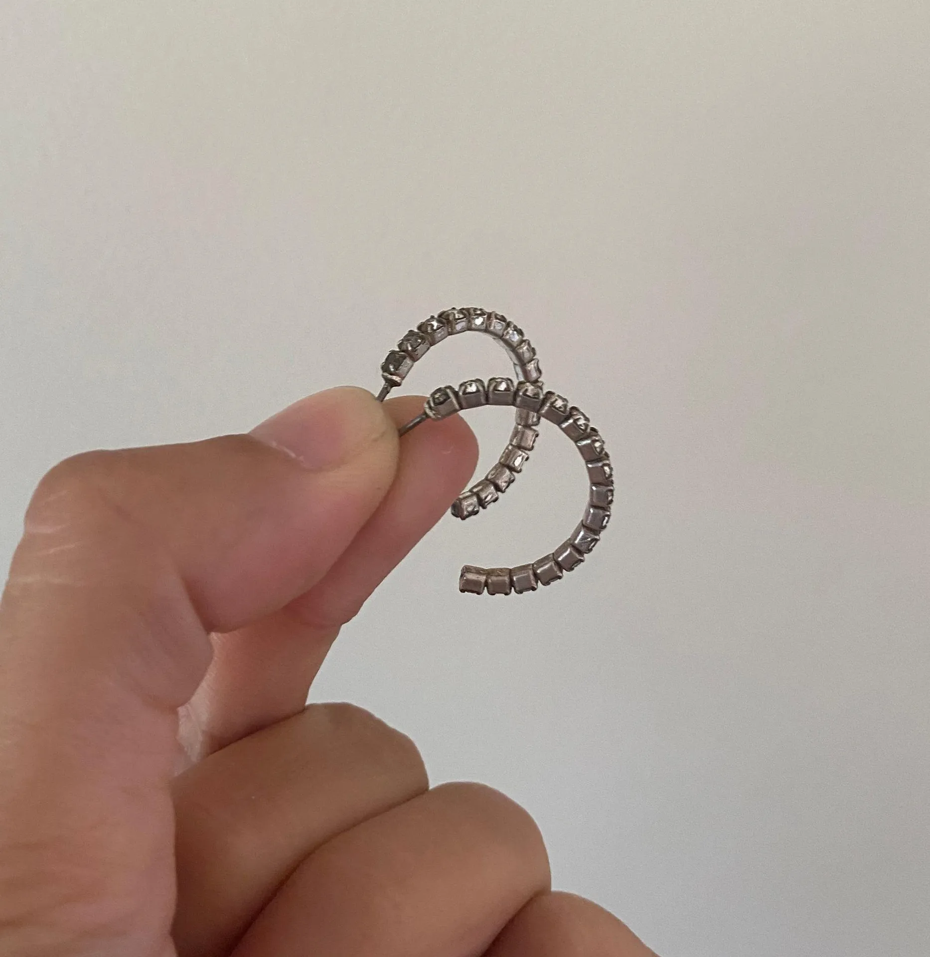 Silver Mini Hoop Earrings - Image 5