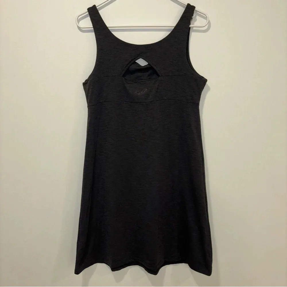 Kuhl Harmony Tank Midi Athletic Dress Charcoal Gray Active Wear Athleisure - Image 7