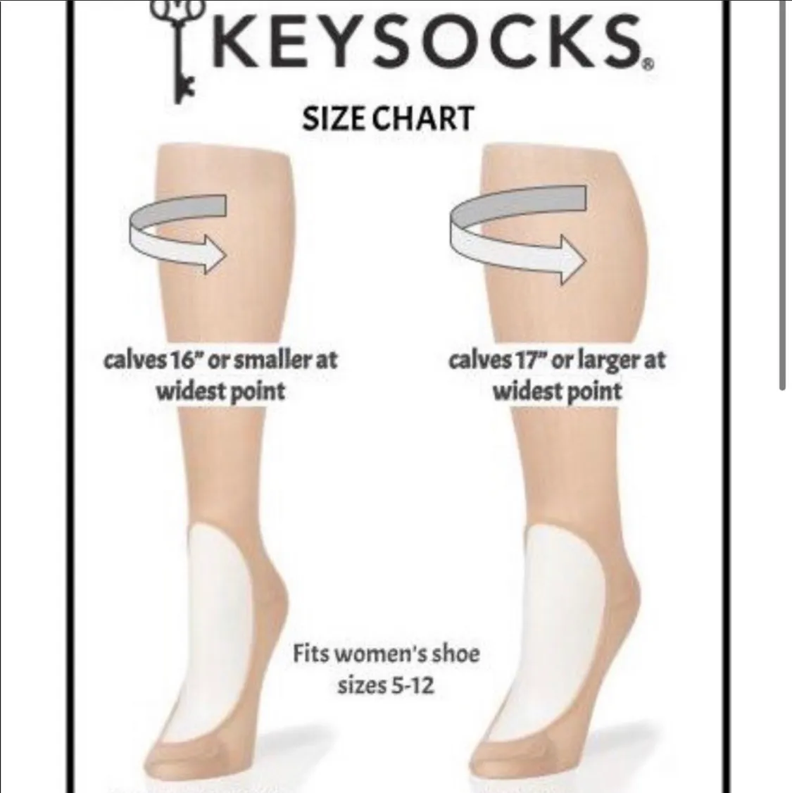 Beige/Nude Keysocks Wide Calf Tan - Image 5