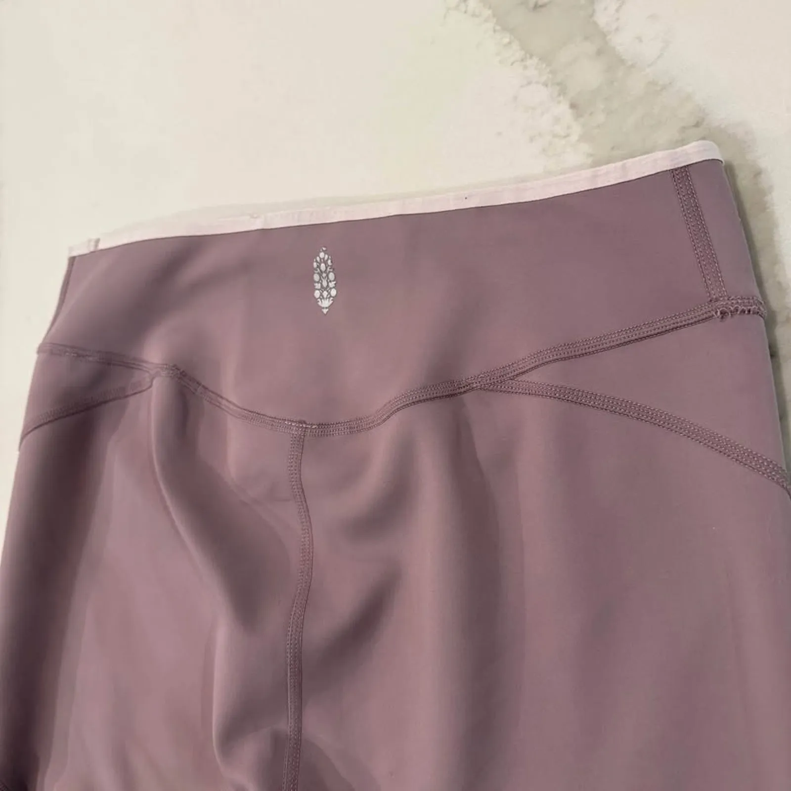 Free People Movement Step Up Bike Shorts Women's Small Sugar Plum Mauve Purple - Image 6