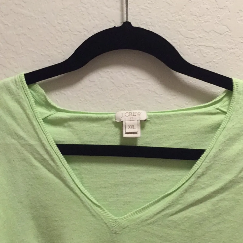 J.Crew  green v-neck sweater - Image 2