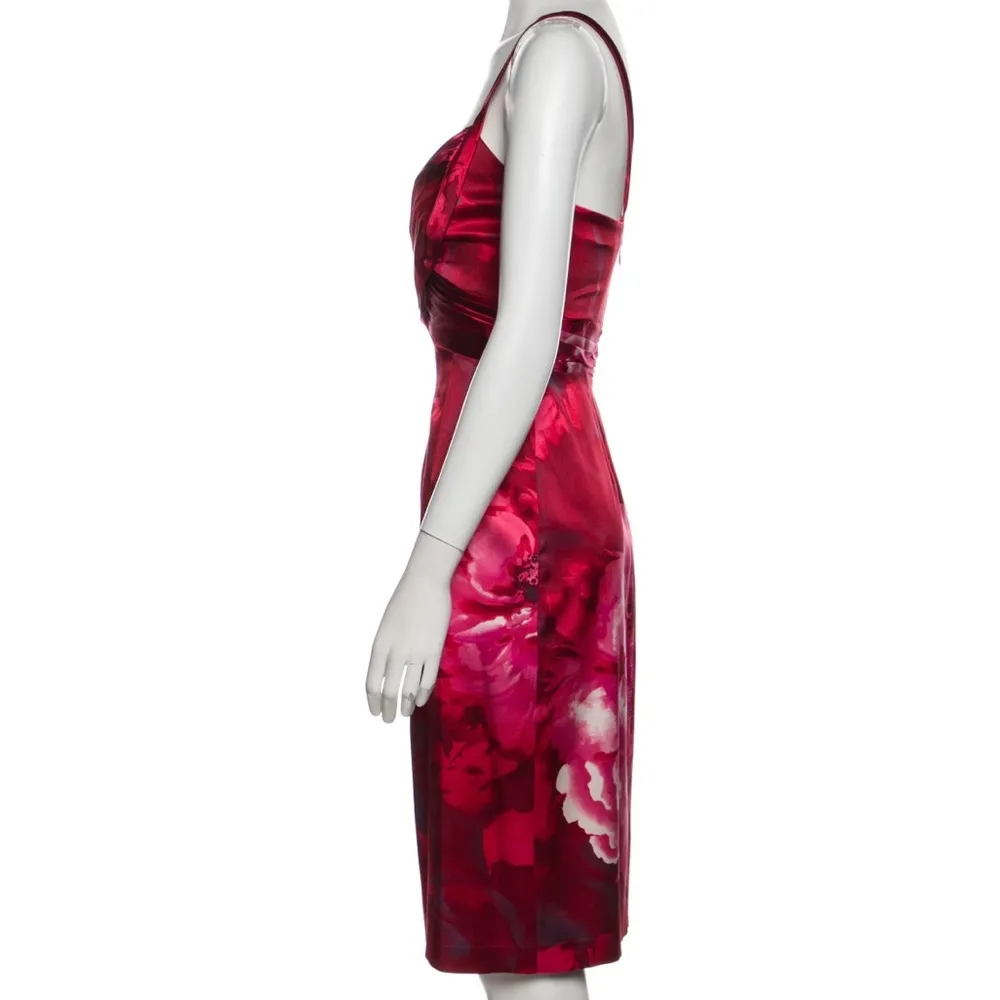 Silk Midi Bodycon Dress - Image 2